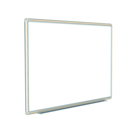 Ghent Porcelain Whiteboard, 48"x48", Maple, Porcelain, 48", 48", White DFMLM44